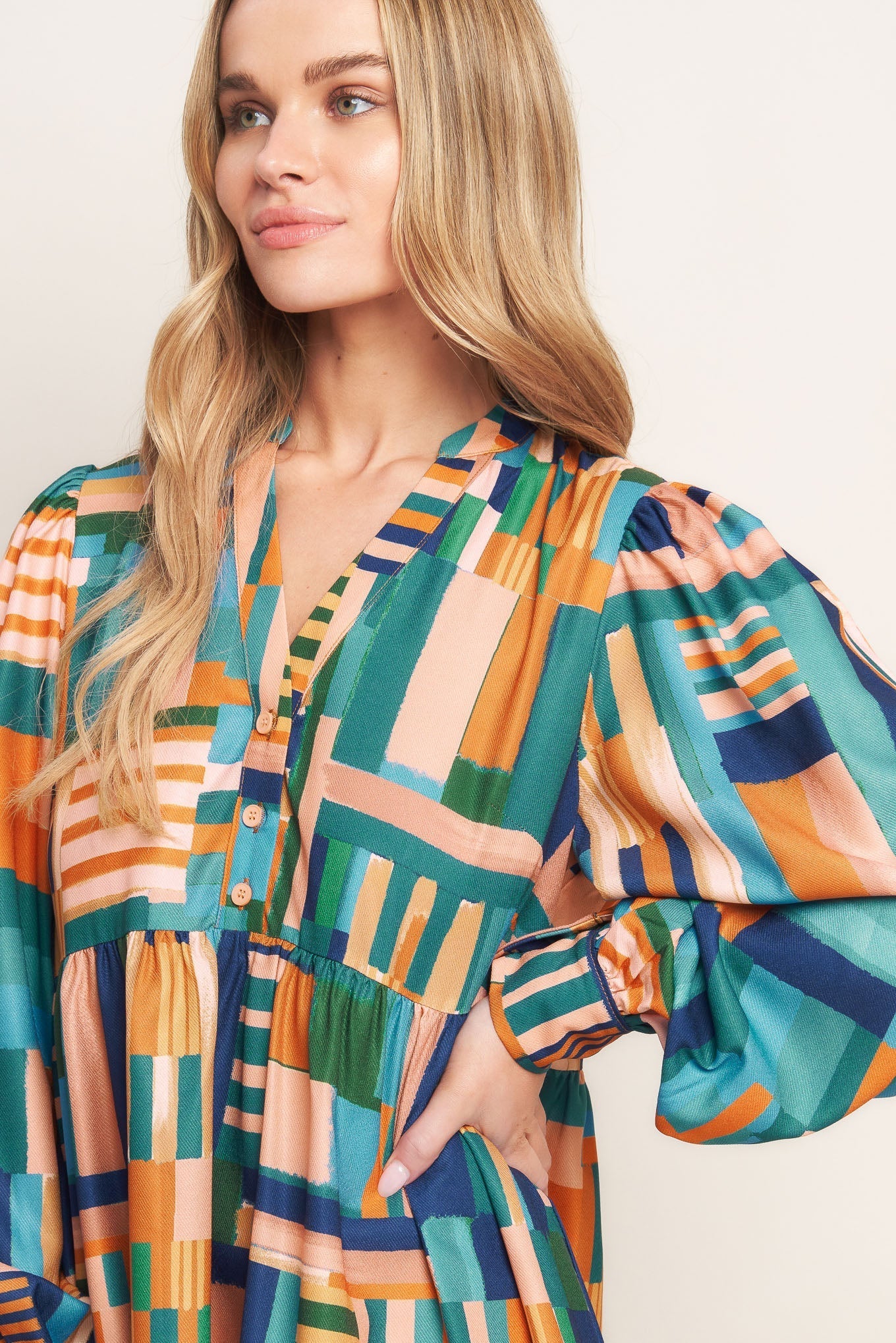 EFFORTLESS SELECTION WOVEN MINI DRESS Flying Tomato